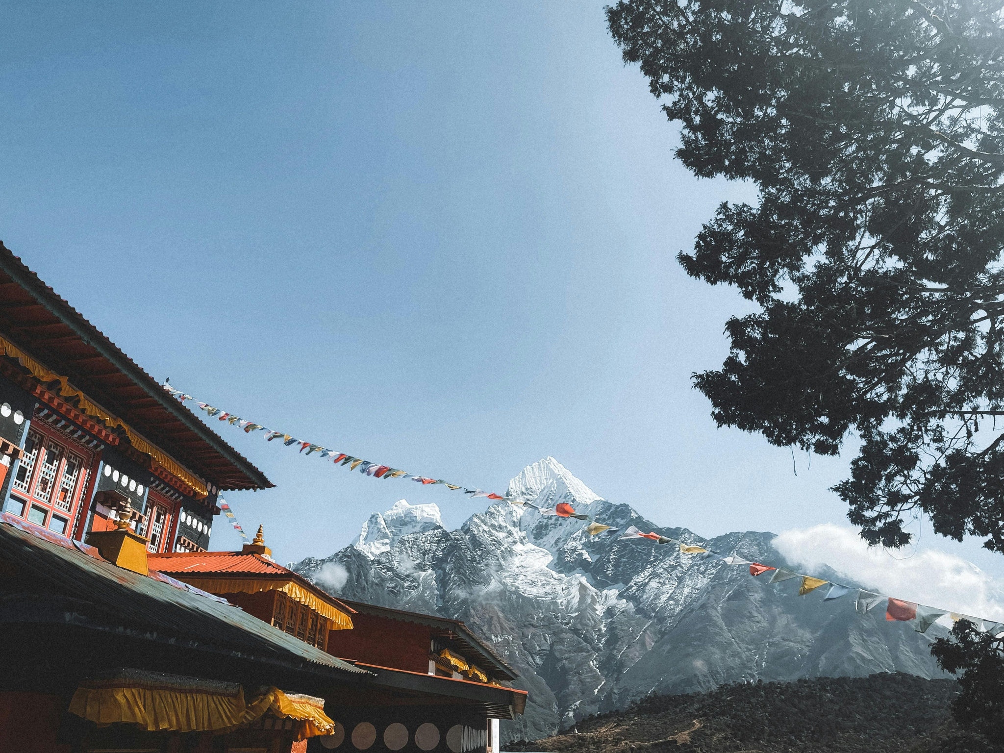 Vista do Himalaia, no Nepal