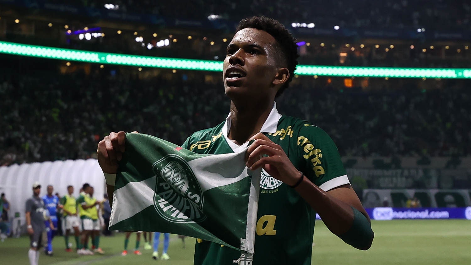 Em 2024, Estêvão disputou 18 partidas pelo Palmeiras, marcou sete gols e ainda deu três assistências. 	
