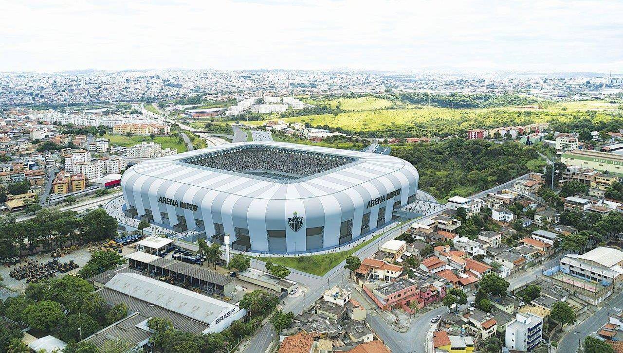 Estádio do Atlético, Arena MRV, no bairro Califórnia, em Belo Horizonte