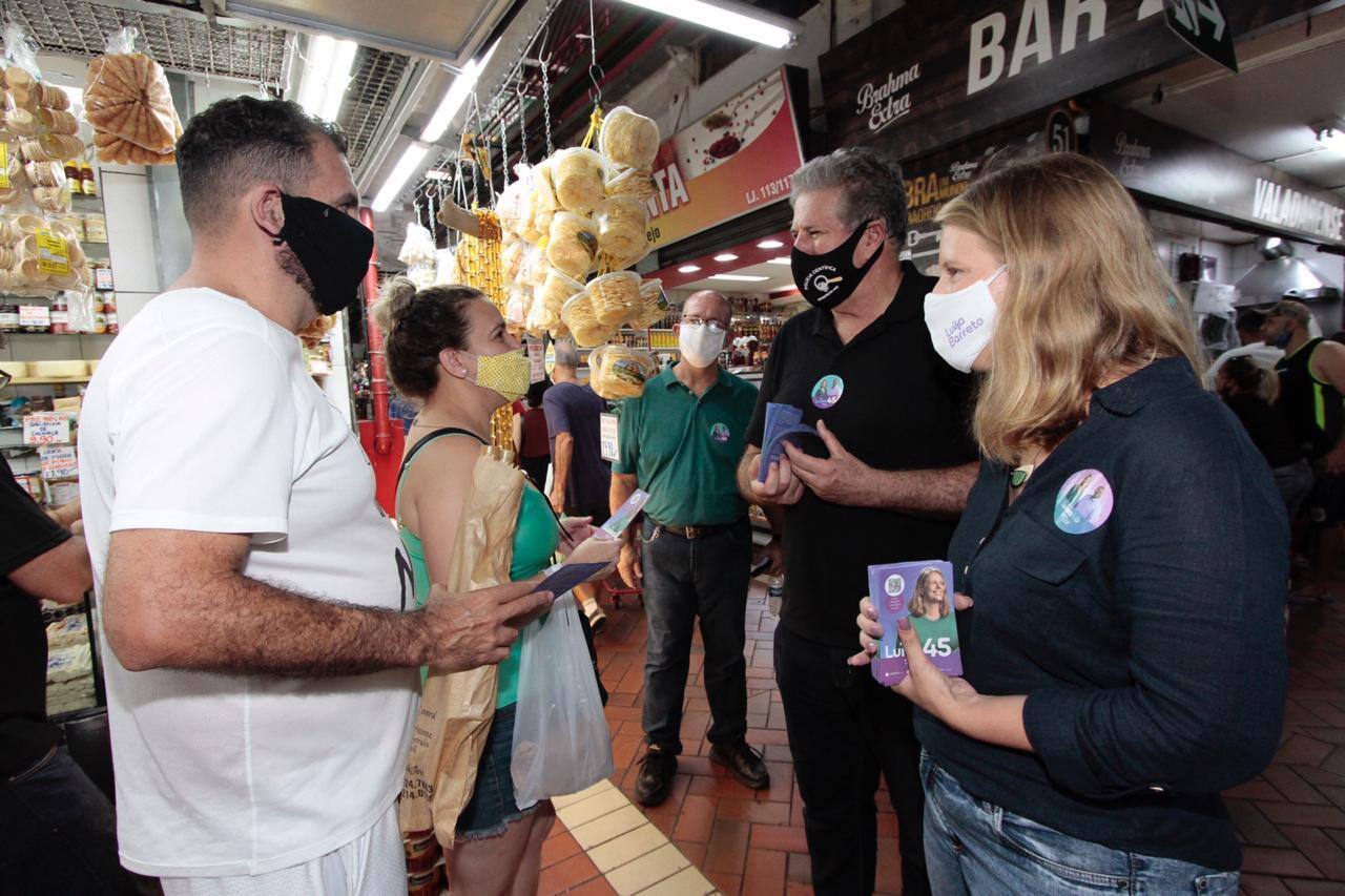 Luísa Barreto (PSDB) visitou o Mercado Central neste sábado (07).