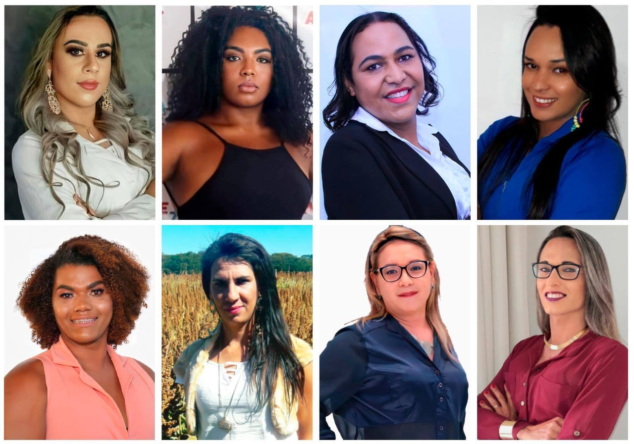 Aysla, Rebeca, Ranney, Ariella, Rhauhanna, Andressa, Edna e Rhielly são algumas das 20 pessoas trans que registraram candidatura com o nome social em Minas