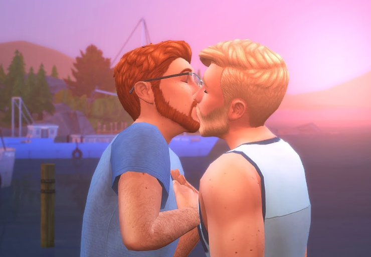 Cena de divulgação da franquia The Sims