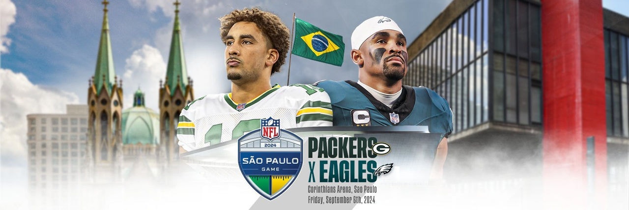 Packers e Eagles se enfrentarão na Neo Química Arena, em São Paulo